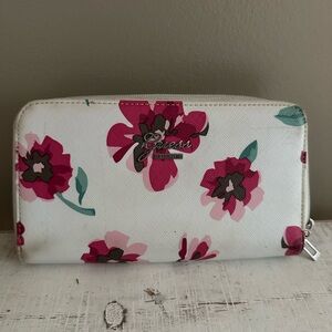 Guess Women's Wallet with Pink Floral Design